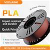 VEELAINE Filamento PLA 1kg 1.75mm per Stampante 3D, CMYK, Plastica per Stampa 3D ad Alta Resistenza per Creality, Bambu Lab, Anycubic