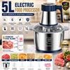 Avehrit Robot da Cucina Elettrico 5L con Tritacarne, 6 Lame in Acciaio Inox, Tritatutto Multifunzione per Carne, Verdure, Frutta, Aglio, Cipolla, Noci, Alimenti per Bambini, Grande Capacità