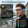 fecoul Occhiali Audio Intelligenti con Traduzione in Tempo Reale, Riproduzione Musicale Hi-Fi, Chiamate Vocali con Cancellazione del Rumore e Lenti Fotocromatiche