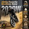 NONE Bicicletta Elettrica V20 per Adulti, 2000W Doppio Motore, Batteria 52V 20AH, 20 Pollici, E-bike Elettrica da Montagna