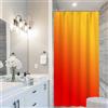 Uiiooazy Tenda da Doccia Antimuffa 90x180cm Arancione Giallo Sfumata Rossi