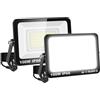 RIGIDON 2 x Faretto LED da Esterno con Spina, 100W 10000LM Fari di Sicurezza