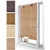 Sol Royal Tenda a Rullo in Bambù senza Fori per Finestra Interna Oscurante | 80x220cm teak legno naturale avvolgibile protezione solare e privacy BR7