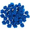 Urier 120 mini rose in schiuma da 3,3 cm, piccole rose per artigianato, fiori artificiali in schiuma, per decorazione di torte, ghirlande di nozze e scrapbooking (120, blu)