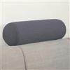 Rr tianshi Cuscino rotondo di supporto per divano, bracciolo, letto, divano, poggiatesta, cuscino lombare, supporto per testa, collo e gambe (12 x 12 x 60 cm, grigio scuro)