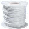UR URLIFEHALL Cordoncino in nylon intrecciato bianco, 90 m, 0,8 mm, per nodi cinesi, finestre, tende, giardino, gioielli, artigianato