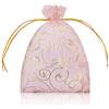 YFZYT 100 Pezzi Sacchetti Regalo in Organza Bustine Favore Nozze per Gioielleria Nozze Favore Festa - 9x12 cm/3.54x4.72 pollici, Rosa#2