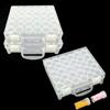CHUIFAI 3 Pezzi Contenitore Accessori Diamond Painting, 30 Scomparti Porta Perline e Strass, Organizer in PP Trasparente con Etichette Adesive, 17 x 15 x 5,2 cm