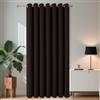 Joydeco Tende Oscurante per Interni 1 Pezzi L 140 x A 240 CM, Tenda Porta Termiche Isolante con Occhielli per Soggiorno e Camera da Letto Moderne, Cioccolato