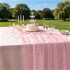 GmwyCzV Runner Tavolo Rosa in Stile Boho, 300 x 75 CM Runner da Tavolo in Garza, Runners de Tavolos Moderno Tulle, per Matrimoni, Battesimi, Baby Shower, Decorazione da Tavolos in Cucina