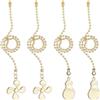 PATIKIL 4 Pezzi Set di Catenelle Ventilatore Soffitto da 13 Pollici Oro