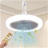 TOPRUNYI Ventilatore da Soffitto con Luce,Ventilatore da Soffitto con Luce e Telecomando,Lampadario Ventilatore da Soffitto,Illuminazione Regolabile(3000K, 4500K, 6000K) Tre Velocità del Vento sono Disponibili