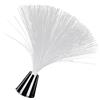 BESTonZON Lampada da Tavolo in Fibre Ottiche Base Luminosa Argento che Cambia Colore LED per Decorazione Casa e Luce Notturna Rilassante in Ferro e Plastico