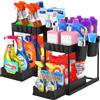 Snarflun Organizer Sottolavello Cucina a 2 Livelli Organizer Bagno Portaoggetti 4 Cuscinetti Antiscivolo e 4 Ganci 2 Tazze Sospese Portaoggetti Scorrevole Rimovibile Adatto Per La Cucina Del Bagno