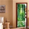 A.Monamour Adesivo Porta Autoadesiva 3D Paesaggio Naturale Del Sentiero Nel Bosco Di Bambù Verde Vinile PVC Adesivi per Porte Interne Pellicola Adesiva Poster Sticker Murale Parete Carta da Parati
