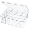 ZEXALOR Divisori per cassetti per calzini, biancheria intima, 16 scomparti rimovibili in plastica con coperchio, organizer per sciarpe, cravatte, reggiseni, organizer per cassetti e cassettiere grigio