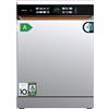 Cecotec Lavastoviglie Libera Installazione 60 cm Bolero Aguazero 6900 Inox.15 Coperti, 8 Programmi, A, Inverter Plus, Display FullColor XXL, Auto Open, Turbo Dry+, Dual ZoneWash, Inox, Piatti Asciutti