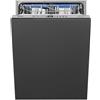 Smeg Lavastoviglie STL323BL 3 Acciaio Inossidabile Incasso 1 Litro 3kg 2dB Sistema di Riduzione del Suono Compatto per Piatti e Bicchieri quotidiani