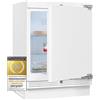 Exquisit Frigorifero sottopiano UKS140-V-FE-010D | capacità utile 138 l | fermata della porta sostituibile | luce LED | segnale di allarme