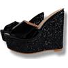 Frankie Hsu Sandali sexy da donna con zeppa e plateau, colore nero, con tacco alto, stile punk, scarpe unisex per donne e uomini