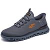Skechers Glide-Step Noxus, Scarpe Slip-in da uomo, Carbone/arancione, 10 Wide