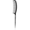 Janeke Carbon Fibre Fashion Comb with a long tail and wavy frame 1 pz