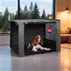 HiCaptain Coperchio in poliestere per cani - Coperchio antivento durevole per gabbia in filo metallico per protezione interna ed esterna