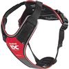 Julius-K9, Pettorina IDC Longwalk, Rosso-Grigio, Taglia: 2XL