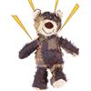 Generico Giocattoli di Peluche per Cani,Orso Robusto Interattivo Resistente E Squittente - Con Suono Animale Di Peluche Per Cane Indistruttibile - Per Cuccioli Razze Piccole E Medie Per Dentizione Noia E Arric