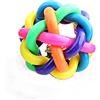 CHUANGOU Palline Colorate in Gomma con Campane Palla interattiva per Cani/Gatto, 4cm