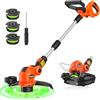 ThagBrco Tagliabordi senza fili compatibile con batteria Milwaukee M18 da 18 V, tagliabordi da giardino con diametro di taglio di 25 cm, tagliabordi, diserbante per prato e giardino (senza batteria)