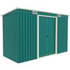 Parama Casetta da giardino in acciaio zincato 131x280x172/158cm colore verde - 3,16mq