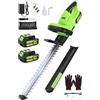 MuatCtarom Tagliasiepi a Batteria, 50 cm Tagliasiepi Elettrico, 2 * 4.0Ah Batteria Tagliasiepi, Capacità di Taglio 16 mm Taglia Siepi da Giardino Elettrico, 800W Tagliasiepe a Batteria per Siepi, Arbusti