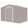 Parama Casetta da giardino in acciaio zincato grigio chiaro 2,77x1,95x1,93 m - 65kg - 4,8 metri quadri