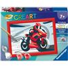 Ravensburger CreArt, Malen Nach Zahlen Kinder - Motorradfahrer