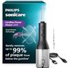 Philips Sonicare Idropulsore wireless 3000 - Idropulsore con tecnologia innovativa Quad Stream, irrigatore orale con 2 modalità di filo interdentale e 3 livelli di pressione, impermeabilità IPX7, nero