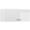 Vicco Pensile da cucina R-Line, Bianco lucido/Bianco 100 cm