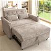 YuQozii Moderno divano letto 3 in 1 con funzione letto, divano pieghevole a 2 posti con schienale regolabile in 3 posizioni, letto per gli ospiti estraibile in tessuto di ciniglia di alta qualità