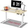 WALKINGDESK Piano intero Scrivania regolabile in altezza, elettrica 100 x 60 cm Scrivania per computer con 4 funzioni di memoria, scrivania sit-stand con piano monoblocco, Quercia