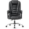rattantree Sedia da Ufficio Ergonomica, Poltrona Direzionale con Sedile Largo