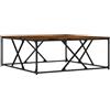 vidaXL Tavolino da Salotto Rovere Fumo 100x100x40 cm Legno Multistrato