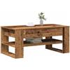 vidaXL Tavolino da salotto Legno vecchio 102 x 55 x 45 cm | Crea un'atmosfera rustica con una finitura in legno invecchiato, Fatto in rovere massello per durare nel tempo,