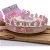 Viale Magico Torte Bomboniere Battesimo Nascita Bimba con Confetti 20 fettine (Torta Statuina Carrozzina e Biberon)
