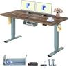 FLEXISPOT Scrivania Regolabile in Altezza, Doppio Motore, Scrivania Ergonomica da Ufficio con Piano Unico da 25 mm 160x80 cm, Gestione Cavi, Funzione Memory e Display Altezza