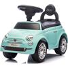 Mondial Toys Primi Passi Macchinina Cavalcabile Fiat 500 per Bambini da 12 a 36 Mesi con Suoni e Clacson Sistema Antiribaltamento Vano Portaoggetti Schienale Gioco per Imparare a Camminare (Verde Tiffany)