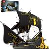 Reobrix Kit di mattoncini per costruire navi pirata, modello MOC Black Pearl 66022, giocattoli per la costruzione di barche a vela, decorazioni da collezione per casa e ufficio, regalo per 14+