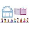 Disney Princess Comics Adventure Discoveries Collection, set di bambole con 9 personaggi, basi, castello e custodia, giocattolo per ragazze dai 3 anni in su