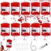 Leonshco Sangue artificiale per Halloween, 100 ml, 60 ml, latte in lattice liquido, 2 spugne cosmetiche e spatole, professionale Fake Blood altamente realistico, lavabile, ottimo per trucco di