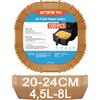 Stone TH 100 Pezzi Carta Forno per Friggitrice ad Aria, Stone TH 20-24cm Carta Pergamena Fodera per Friggitrice ad Aria per 4,5L - 8L Air Fryer, Padelle, Forno