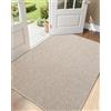 COLOR&GEOMETRY Zerbino Ingresso Antiscivolo, 120x180cm, Beige Avena | Ultrasottile Tappeto Ingresso Interno Grigio Scuro, Lavabile in Lavatrice, per Porta Casa e Corridoio